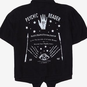 Tie Front Psychic🔮Reader Button-up Top